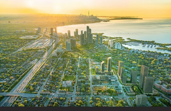 Grand Central Mimico - aerial view - for master plan